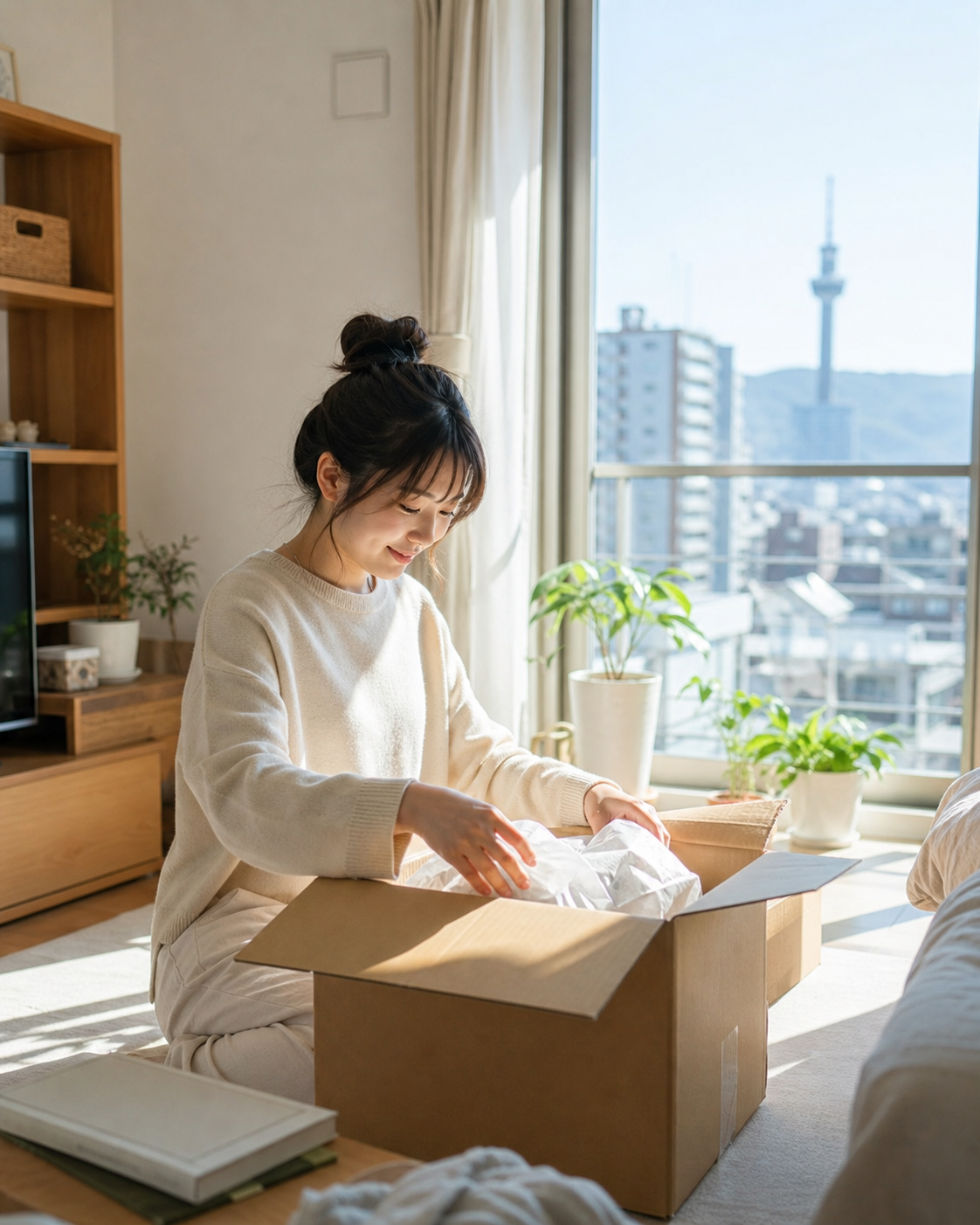 新居で生活をスタートするイメージ